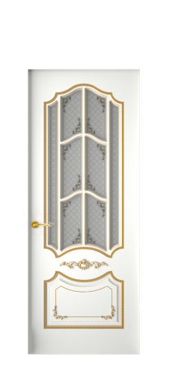 Сарагоса ДО | Белая эмаль патина золото