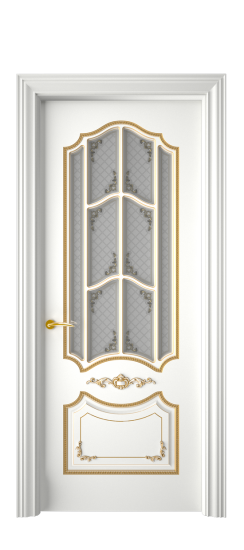 Сарагоса ДО | Белая эмаль патина золото