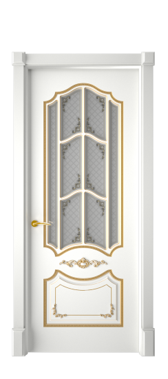 Сарагоса ДО | Белая эмаль патина золото