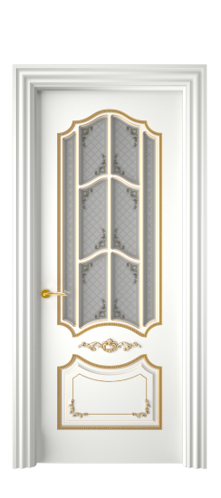 Сарагоса ДО | Белая эмаль патина золото