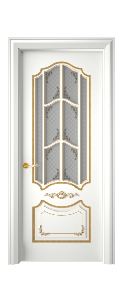 Сарагоса ДО | Белая эмаль патина золото