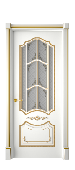 Сарагоса ДО | Белая эмаль патина золото