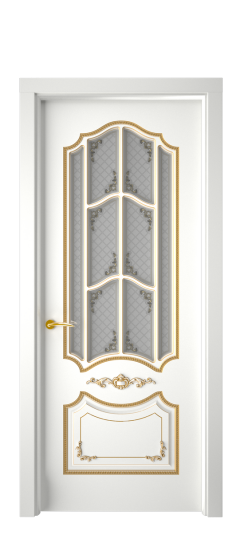 Сарагоса ДО | Белая эмаль патина золото