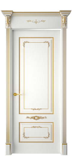 Троя ДГ | Белая эмаль патина золото