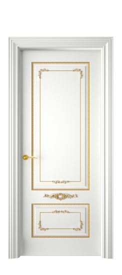 Троя ДГ | Белая эмаль патина золото