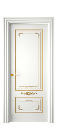 Троя ДГ | Белая эмаль патина золото