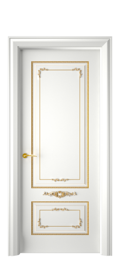 Троя ДГ | Белая эмаль патина золото