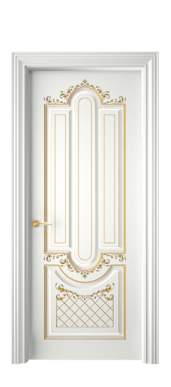 Александрия ДГ | Белая эмаль патина золото