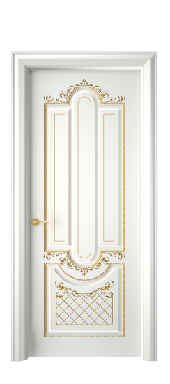 Александрия ДГ | Белая эмаль патина золото