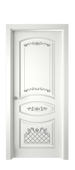 Алина ДГ | Белая эмаль патина серебро