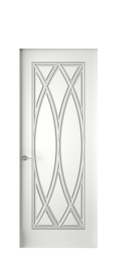 Элегант ДГ | Белая эмаль патина серебро