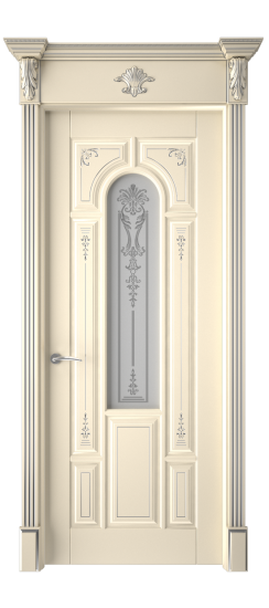 Готика 2/1 ДО | Слоновая кость патина серебро