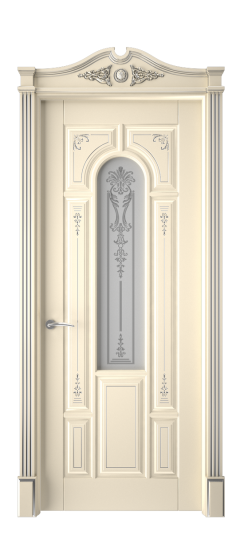 Готика 2/1 ДО | Слоновая кость патина серебро