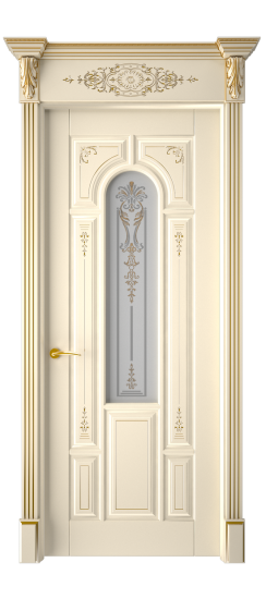 Готика 2/1 ДО | Слоновая кость патина золото