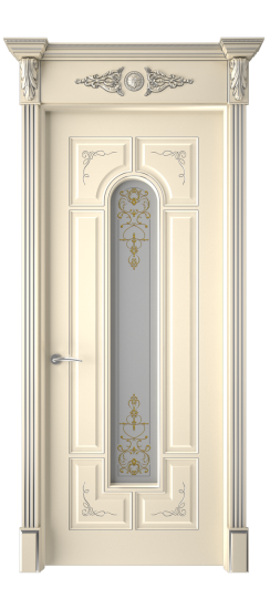 Готика 2/2 ДО | Слоновая кость патина серебро