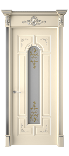 Готика 2/2 ДО | Слоновая кость патина серебро