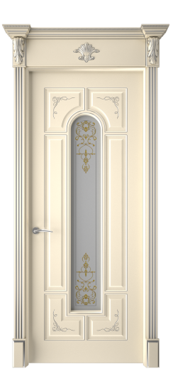 Готика 2/2 ДО | Слоновая кость патина серебро