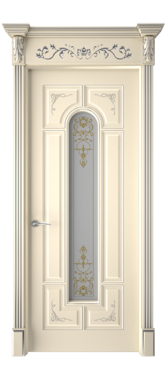 Готика 2/2 ДО | Слоновая кость патина серебро