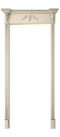 Готика 2/2 ДО | Слоновая кость патина серебро