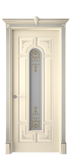 Готика 2/2 ДО | Слоновая кость патина серебро