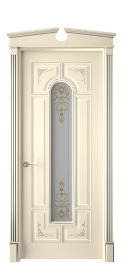 Готика 2/2 ДО | Слоновая кость патина серебро