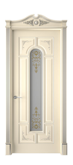 Готика 2/2 ДО | Слоновая кость патина серебро