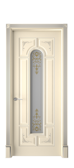 Готика 2/2 ДО | Слоновая кость патина серебро