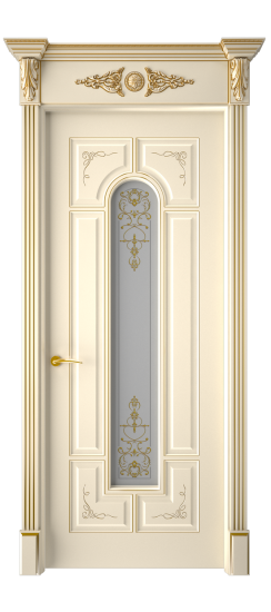 Готика 2/2 ДО | Слоновая кость патина золото