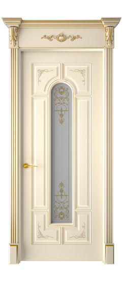 Готика 2/2 ДО | Слоновая кость патина золото