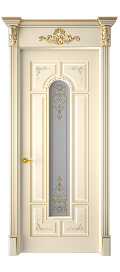 Готика 2/2 ДО | Слоновая кость патина золото