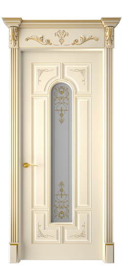 Готика 2/2 ДО | Слоновая кость патина золото