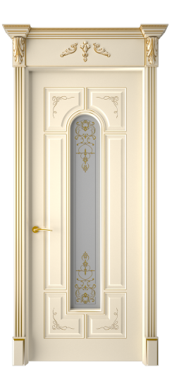 Готика 2/2 ДО | Слоновая кость патина золото