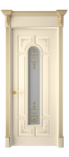 Готика 2/2 ДО | Слоновая кость патина золото