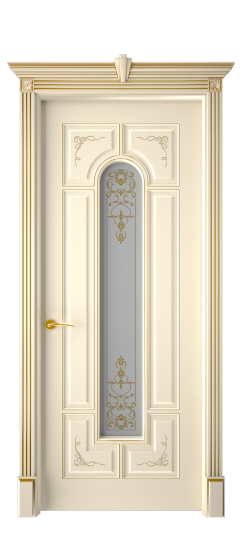 Готика 2/2 ДО | Слоновая кость патина золото