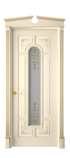 Готика 2/2 ДО | Слоновая кость патина золото