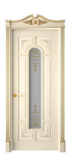 Готика 2/2 ДО | Слоновая кость патина золото