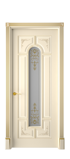 Готика 2/2 ДО | Слоновая кость патина золото