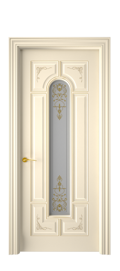 Готика 2/2 ДО | Слоновая кость патина золото