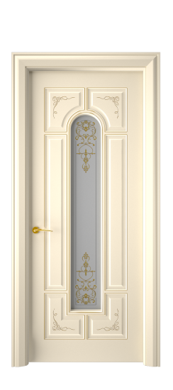 Готика 2/2 ДО | Слоновая кость патина золото