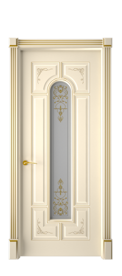 Готика 2/2 ДО | Слоновая кость патина золото