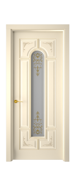 Готика 2/2 ДО | Слоновая кость патина золото