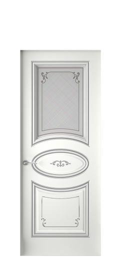 Прованс ДО | Белая эмаль патина серебро