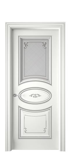 Прованс ДО | Белая эмаль патина серебро