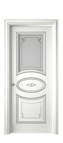 Прованс ДО | Белая эмаль патина серебро