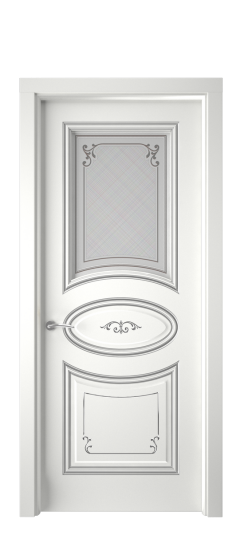 Прованс ДО | Белая эмаль патина серебро