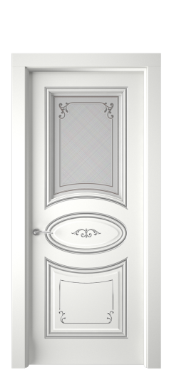 Прованс ДО | Белая эмаль патина серебро