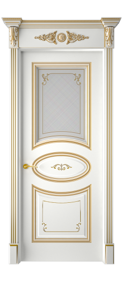 Прованс ДО | Белая эмаль патина золото