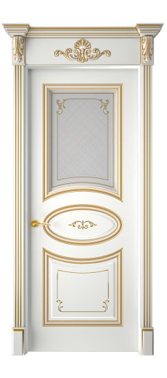 Прованс ДО | Белая эмаль патина золото