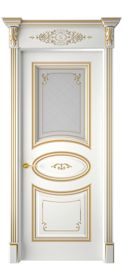 Прованс ДО | Белая эмаль патина золото