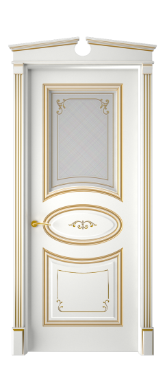 Прованс ДО | Белая эмаль патина золото